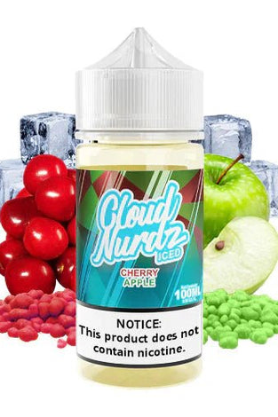 Cloud Nurdz 100ml Cherry Apple Iced - Vapor Fog - 0795154436712 - Liquids
