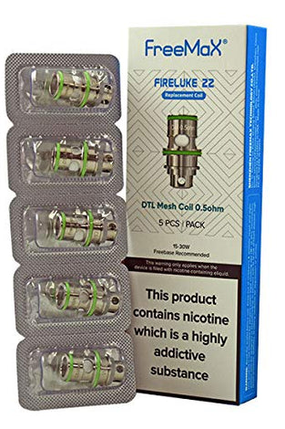Freemax Fireluke 22 DTL 0.5 ohm Mesh - Vapor Fog - 192786003242 - Devices - Pods & Coils - Freemax