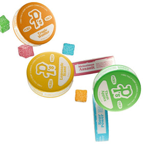 Pure P's 100mg THC - P Gummy Can - Vapor Fog - 683723246001 - Delta - Edibles