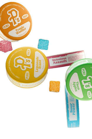 Pure P's 100mg THC - P Gummy Can - Vapor Fog - 683723246001 - Delta - Edibles