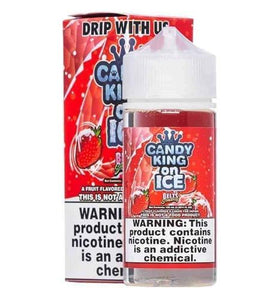 Candy King 100ml Belts Strawberry on Ice - My Store - 653341352491 - Liquids - Candy King