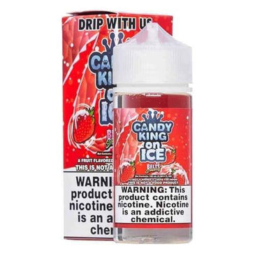 Candy King 100ml Belts Strawberry on Ice - My Store - 653341352491 - Liquids - Candy King