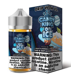 Candy King 100ml Peachy Rings on Ice - Vapor Fog - 644216827275 - Liquids - Candy King