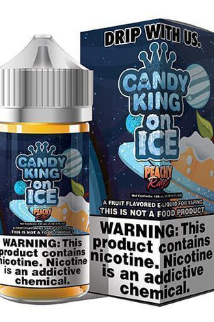 Candy King 100ml Peachy Rings on Ice - Vapor Fog - 644216827275 - Liquids - Candy King