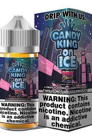 Candy King 100ml Pink Squares on Ice - Vapor Fog - 644216827572 - Liquids - Candy King