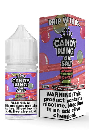 Candy King on Salt 30ml Strawberry Watermelon Bubblegum - Vapor Fog - 752830832787 - Nic Salts - Candy King Salt
