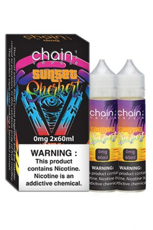 Chain Vapez 120ml (60ml x 2) Sunset Sherbert - My Store - 0850005040279 - Liquids - Chain Vapez