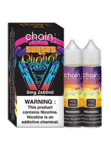 Chain Vapez 120ml (60ml x 2) Sunset Sherbert - My Store - 0850005040279 - Liquids - Chain Vapez