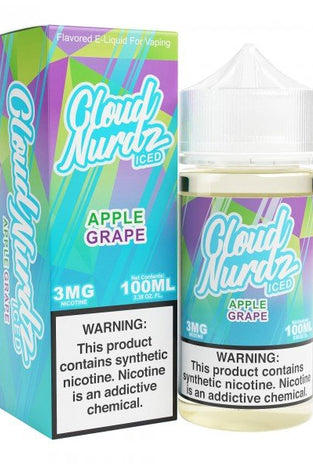 Cloud Nurdz 100ml Grape Apple Iced - My Store - 765066671433 - Liquids - Cloud Nurdz