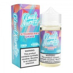 Cloud Nurdz 100ml Grape Strawberry Iced - Vapor Fog - 0765066671358 - Liquids