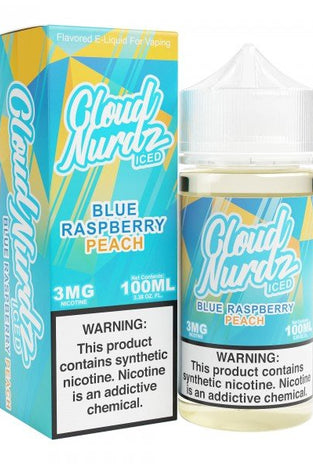 Cloud Nurdz 100ml Peach Blue Raspberry Iced - My Store - 765066671402 - Liquids - Cloud Nurdz