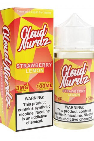 Cloud Nurdz 100ml Strawberry Lemon - My Store - 0765066671709 - Liquids - Cloud Nurdz