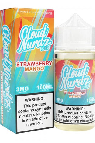 Cloud Nurdz 100ml Strawberry Mango Iced - My Store - 012436997694 - Liquids - Cloud Nurdz