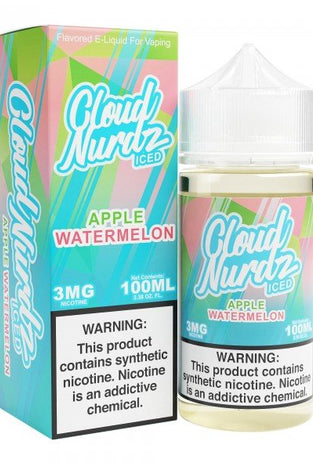 Cloud Nurdz 100ml Watermelon Apple Iced - My Store - 765066671464 - Liquids - Cloud Nurdz
