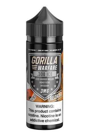 Gorilla Warfare 120ml .308 Reloaded Ice - My Store - Liquids - Gorilla Warfare