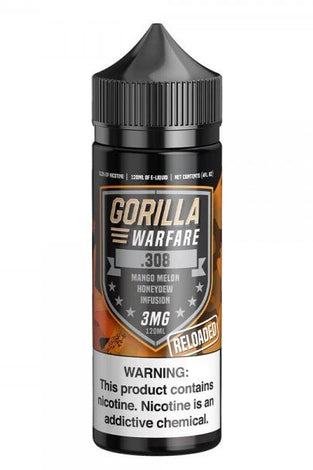 Gorilla Warfare 120ml .308 Reloaded - My Store - Liquids - Gorilla Warfare