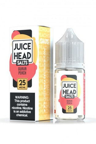 Juice Head Salt 30ml Guava Peach (Tropical Guava) - Vapor Fog - 0762876650177 - Nic Salts