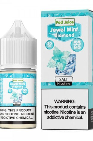 Pod Juice Salt 30ml Jewel Mint Diamond - My Store - 0302035551541 - Nic Salts - Pod Juice Salt