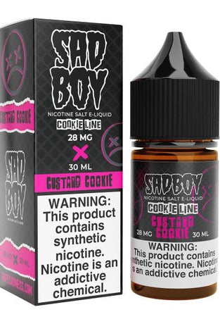 Sadboy Teardrops Salt 30ml Custard Cookie - My Store - 780042889633 - Nic Salts - Sad Boy Salt