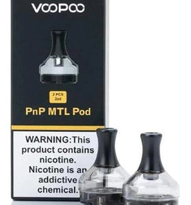 VooPoo PnP MTL Empty Pod (2 pk) - Vapor Fog - 6941291506885 - Devices - Pods & Coils - VooPoo